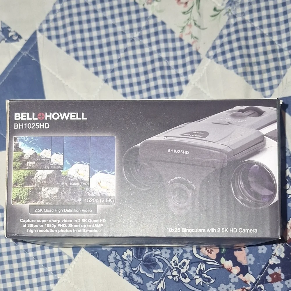 BH1025HD 10x25 Binoculars with HD Camera - Black